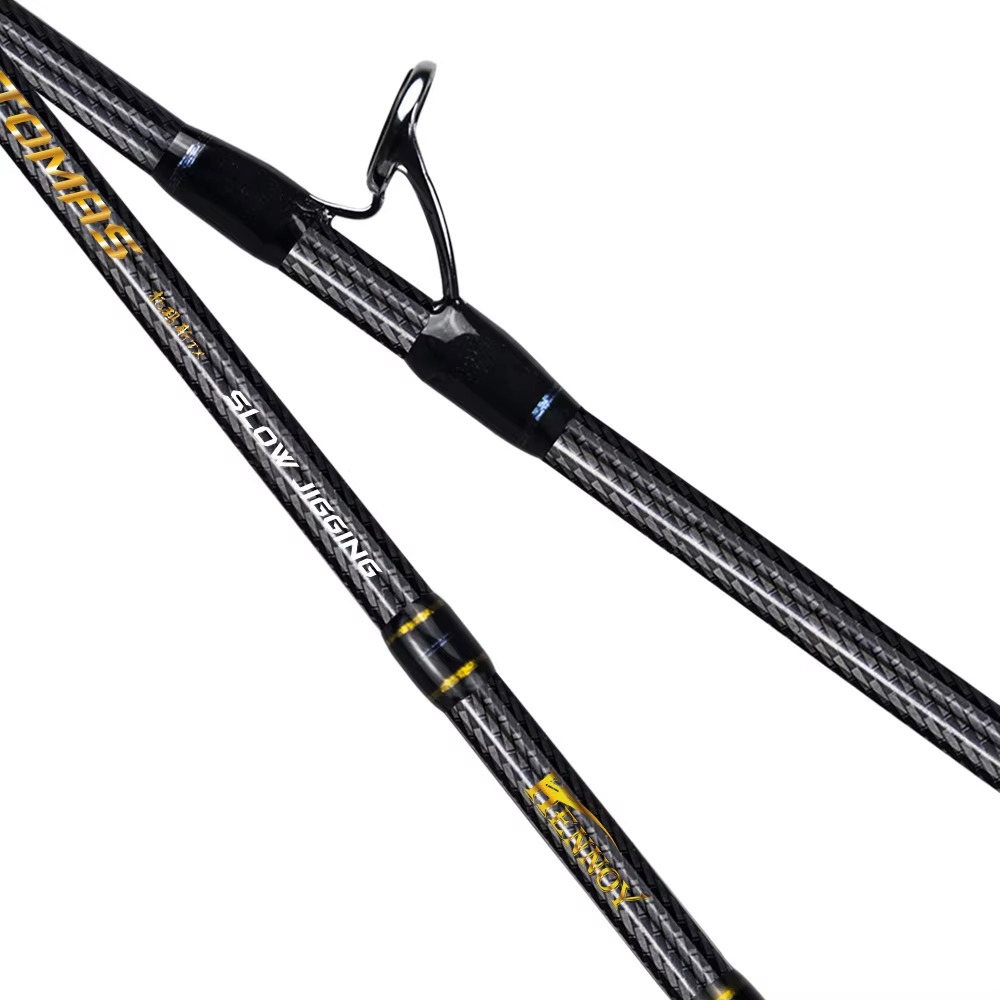 Fishing Rod Casting - 卸売高炭素スロージギング釣り竿2ピース海水海釣りスピニングロッド