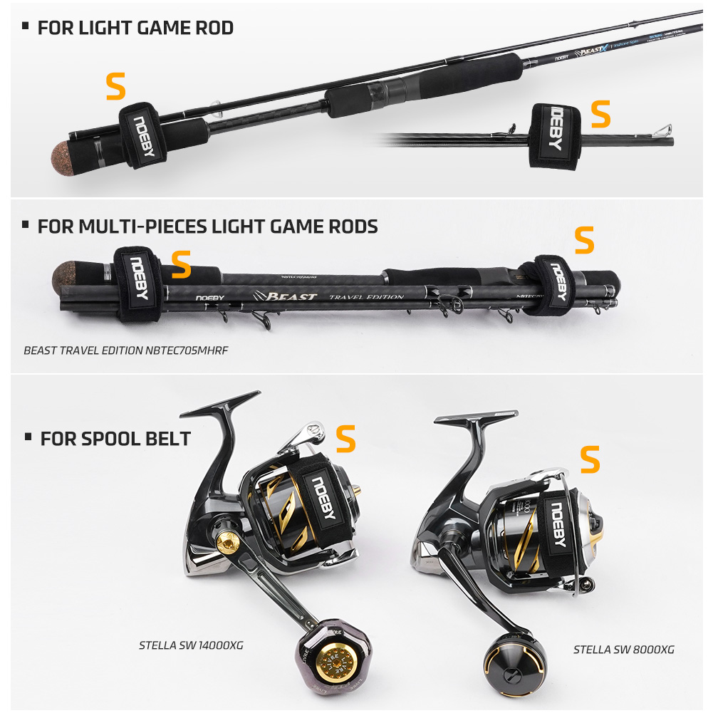NOEBY 釣り竿ストラップ ワイド保護ベルト 耐摩擦ロッド - Fishing Rod Casting のレビューと価格