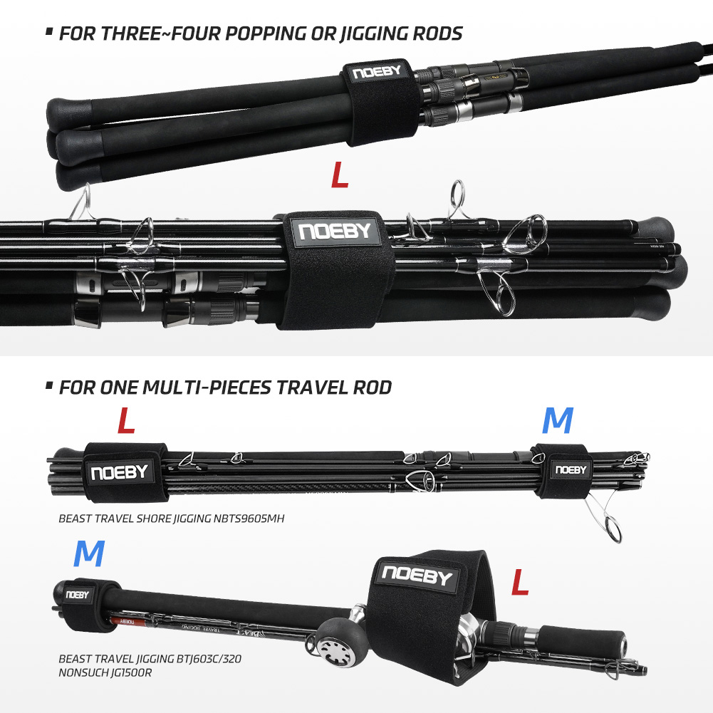 NOEBY 釣り竿ストラップ ワイド保護ベルト 耐摩擦ロッド - Fishing Rod Casting のレビューと価格