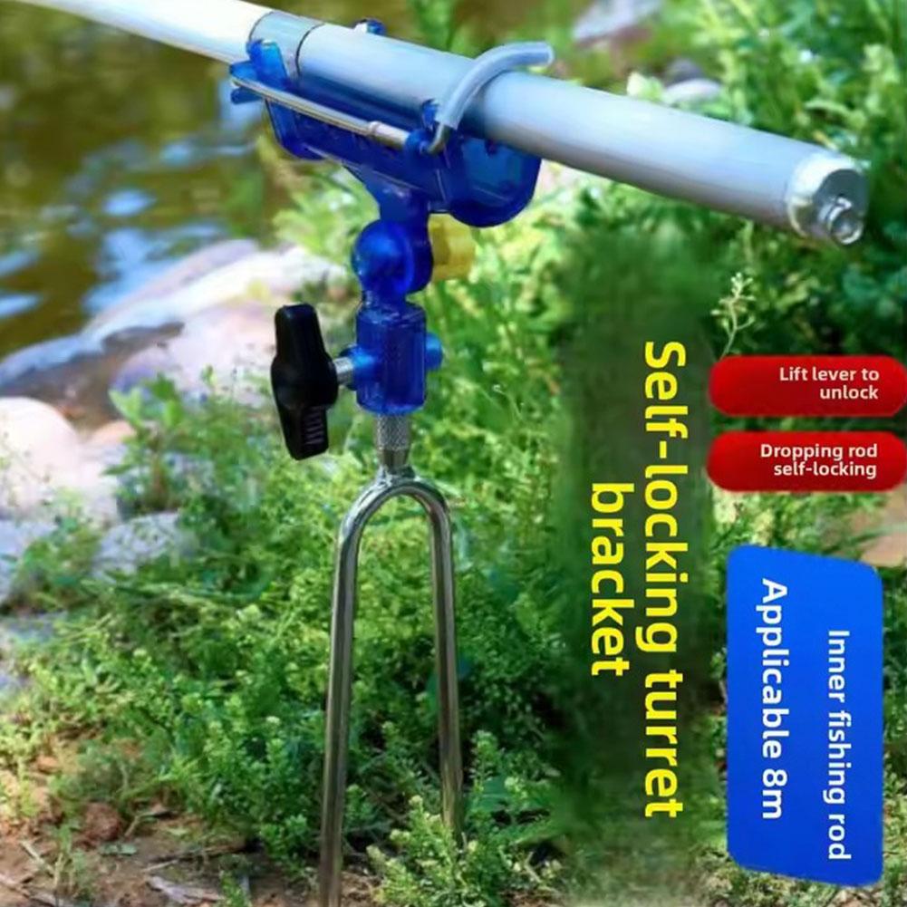 ユニバーサル釣竿ホルダー調節可能な自動ロックポールスタンド多 - Fishing Rod Casting のレビューと価格