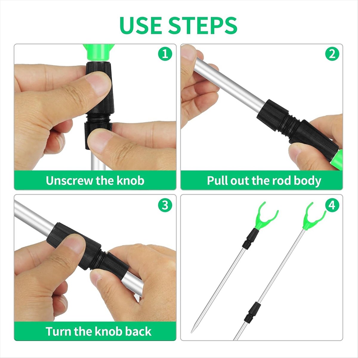 【MEGAL SALE】地面用釣り竿ホルダー 拡張可能な伸縮 - Fishing Rod Telescopic のレビューと価格