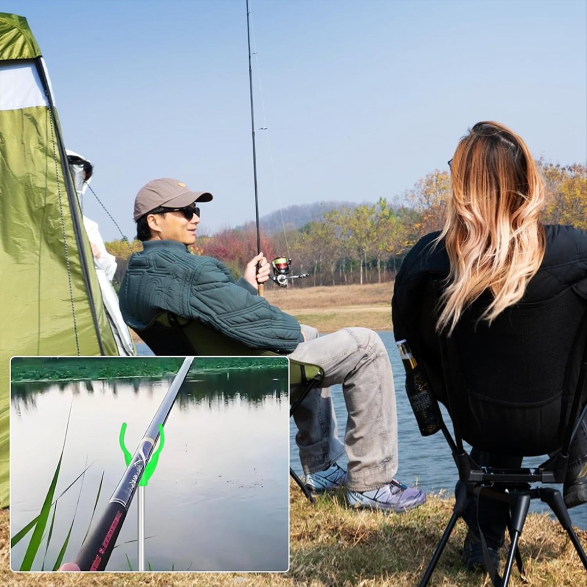 【MEGAL SALE】地面用釣り竿ホルダー 拡張可能な伸縮 - Fishing Rod Telescopic のレビューと価格