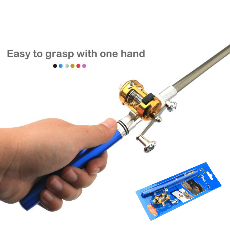 ペン型ミニポータブルポケット釣り竿、青色のヨーロッパ鯉用アイ - Penn Reel Fierce のレビューと価格